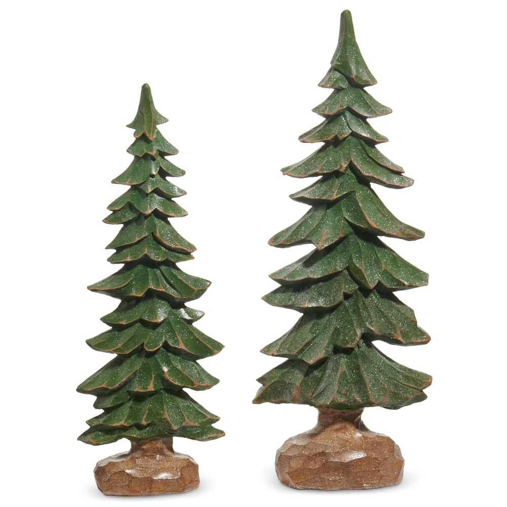 RAZ Imports *SB* 20.5" Iced Carved Trees