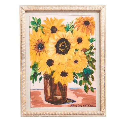 RAZ Imports *SB* 20" Sunflower Framed Wall Art