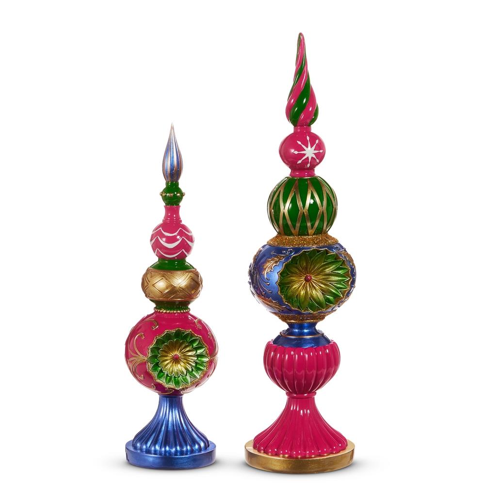 RAZ Imports *SB* 20" Vintage Multicolor Finials