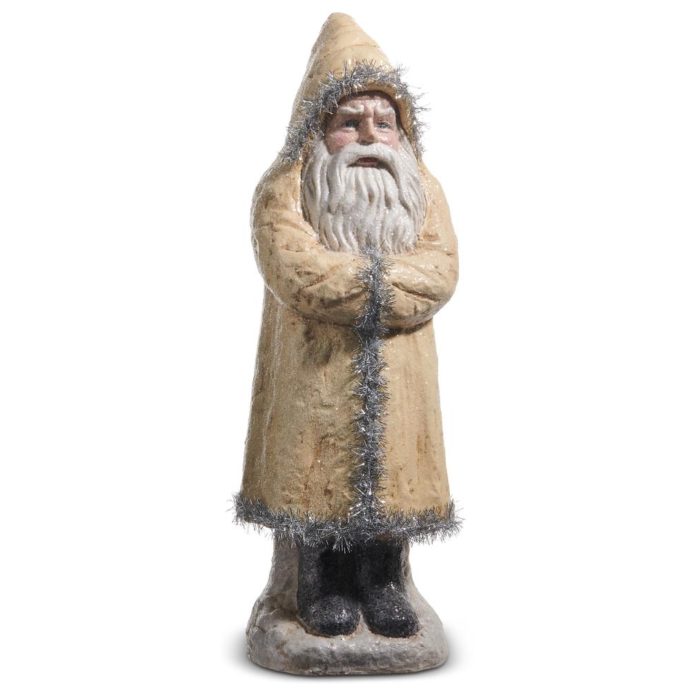 RAZ Imports *SB* 22" Cream Tinsel Old World Santa