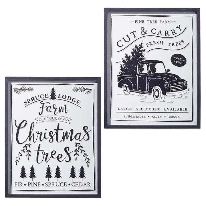 RAZ Imports *SB* 22" Tree Farm Wall Art