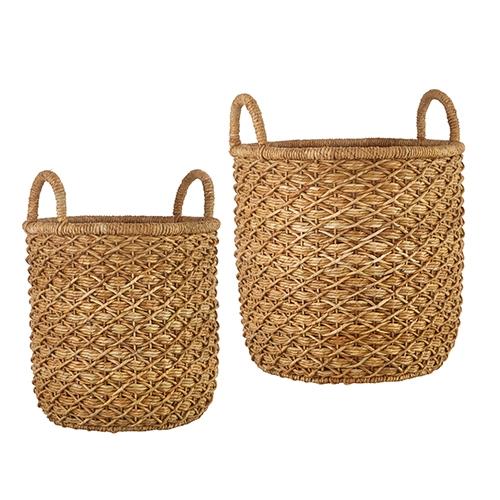 RAZ Imports *SB* 22" Woven Handled Baskets