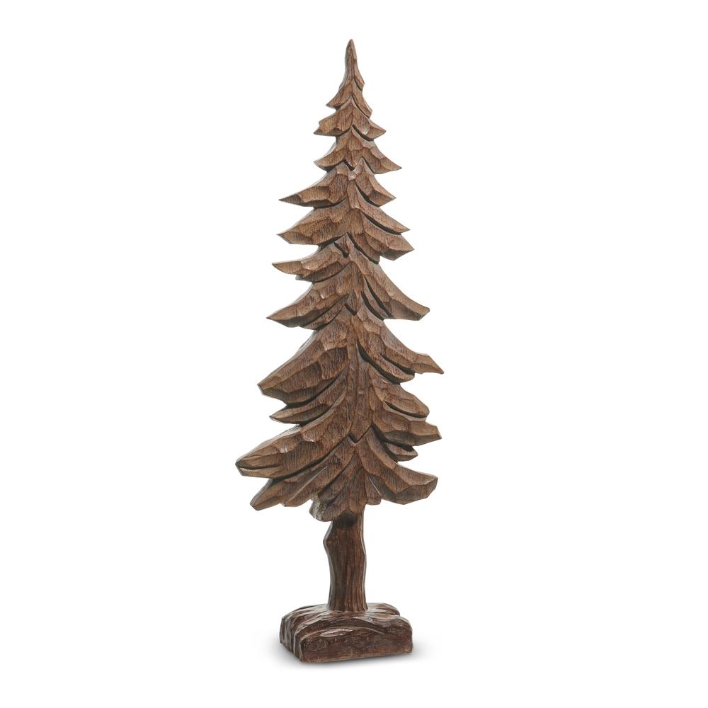 RAZ Imports *SB* 23" Carved Wood Look Tree