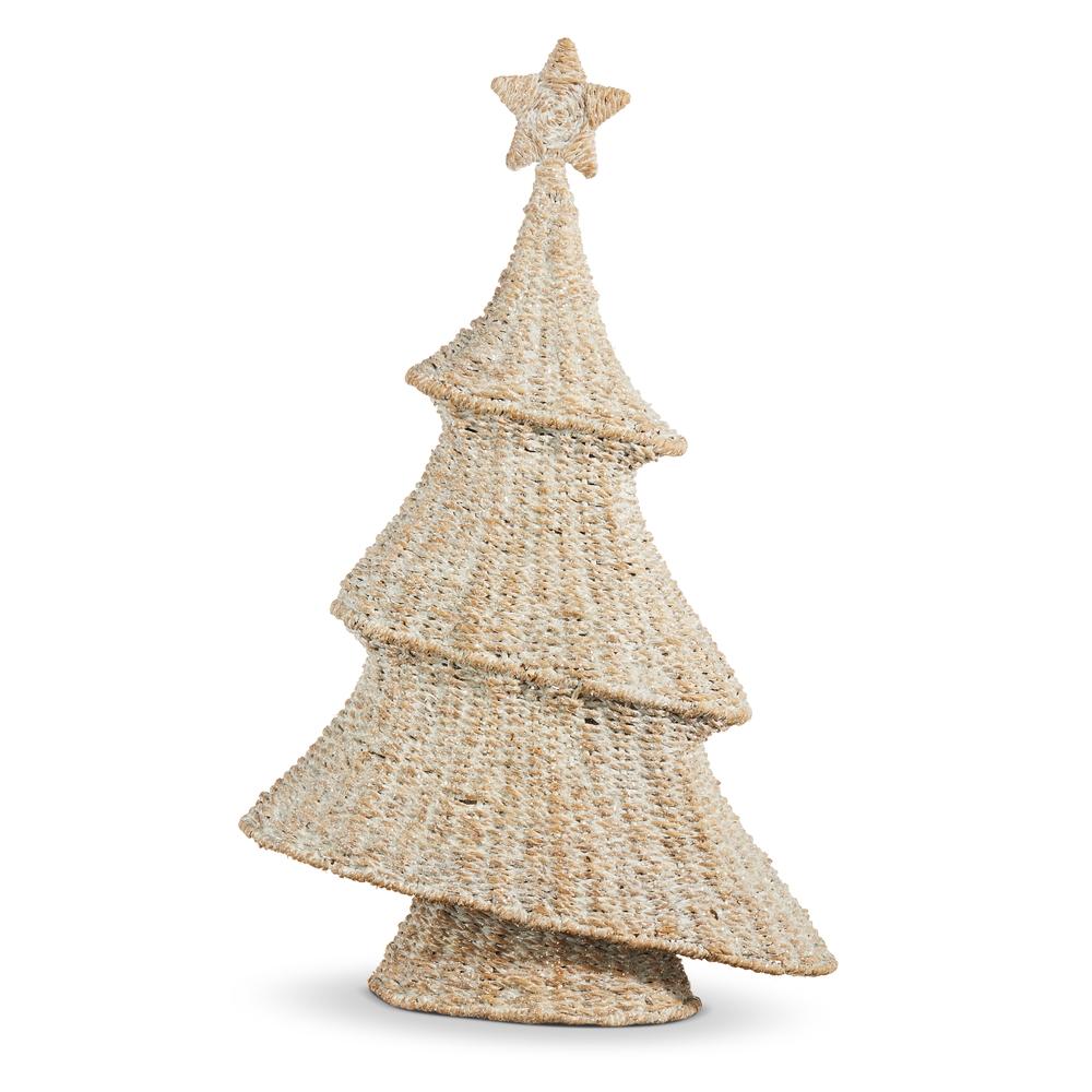 RAZ Imports *SB* 24.5" Whitewash Flat Woven Tree