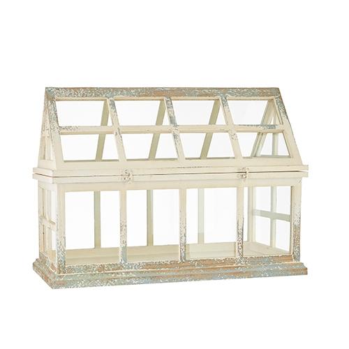 RAZ Imports *SB* 24" Distressed Finish Terrarium
