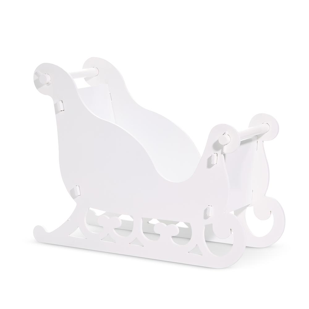 RAZ Imports *SB* 24" White Sleigh
