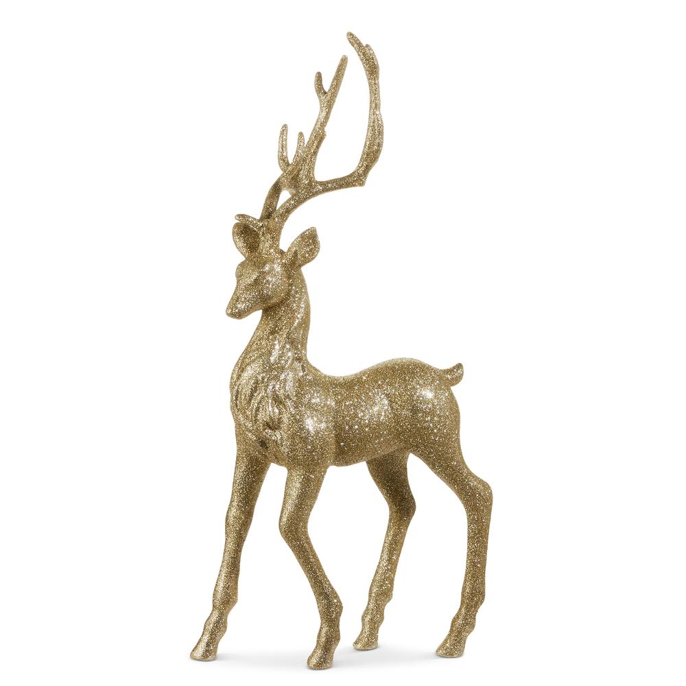 RAZ Imports *SB* 25.25" Champagne Glitter Deer