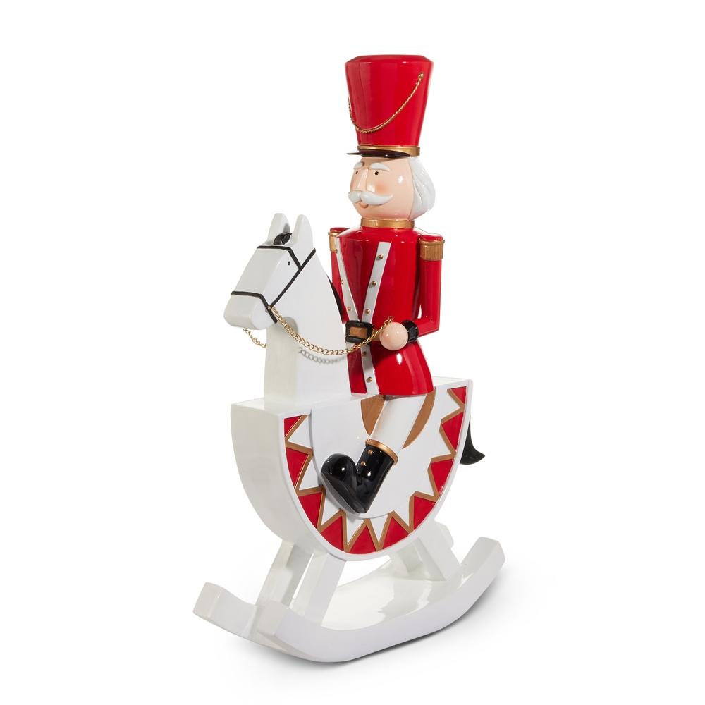 RAZ Imports *SB* 27.5" Nutcracker on Rocking Horse