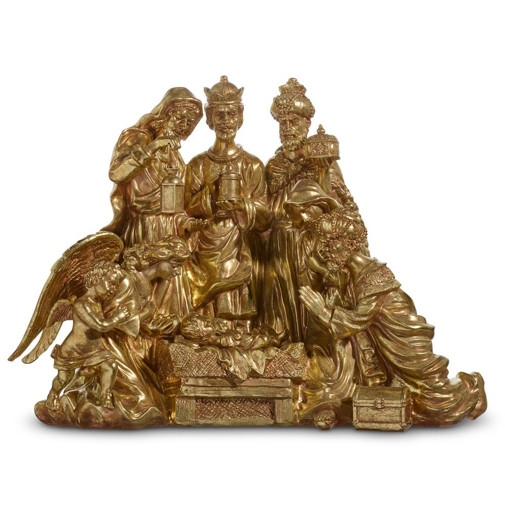 RAZ Imports *SB* 27.75" Gold Nativity