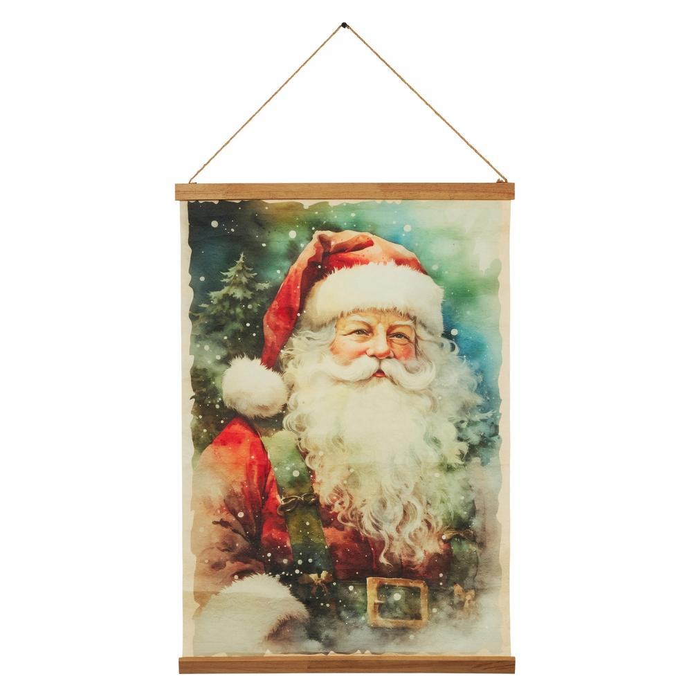 RAZ Imports *SB* 29.5" Santa Wishes Wall Hanging