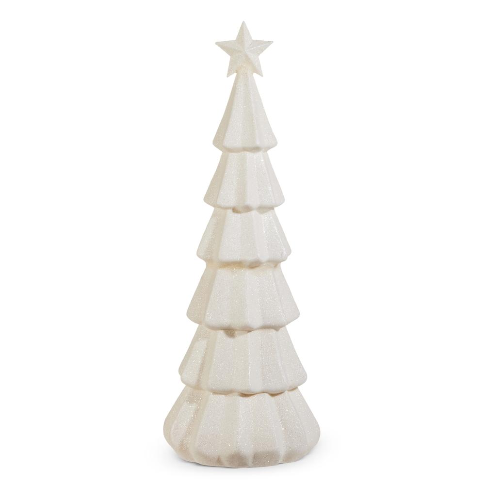 RAZ Imports *SB* 29.5" White Glitter Tree