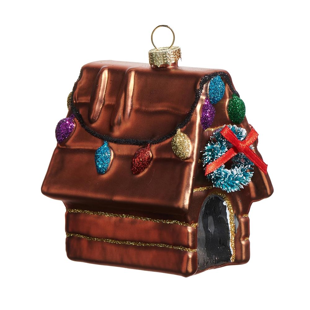 RAZ Imports *SB* 3.25" Festive Doghouse Ornament