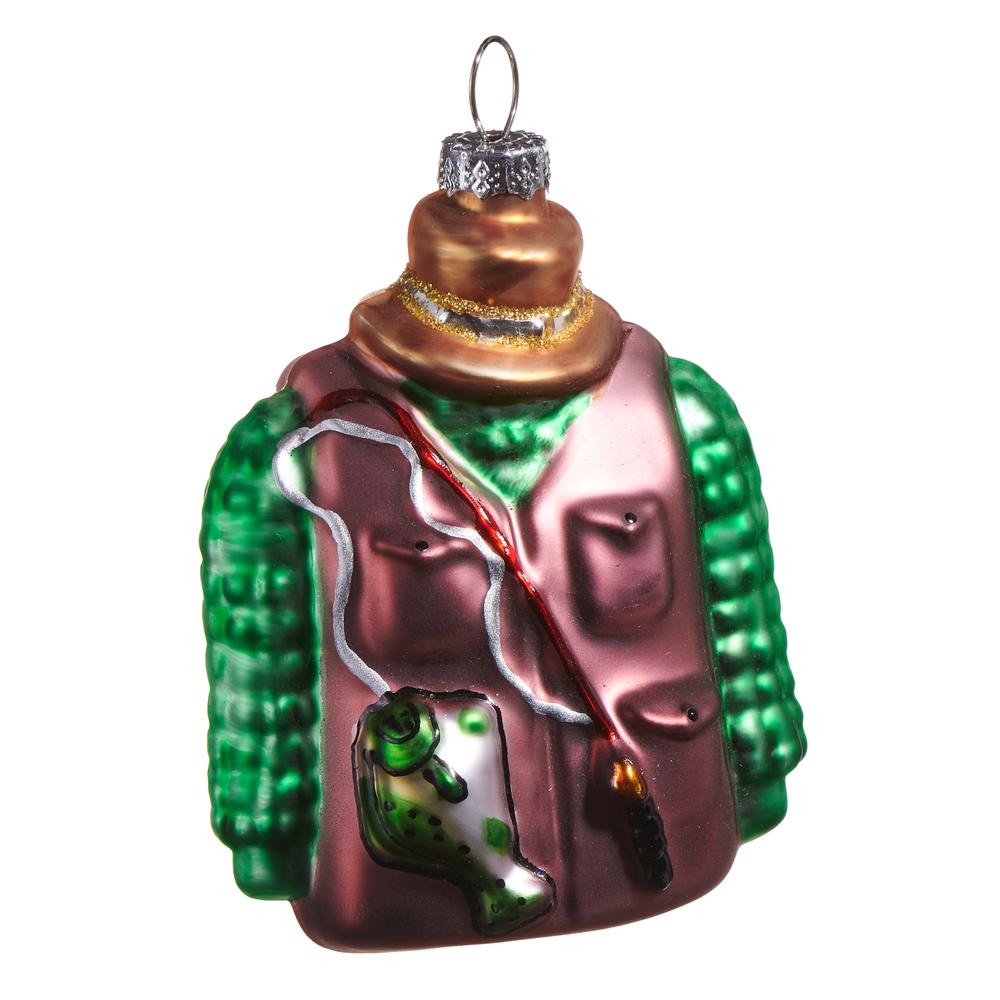 RAZ Imports *SB* 3.5" Fishing Vest Ornament
