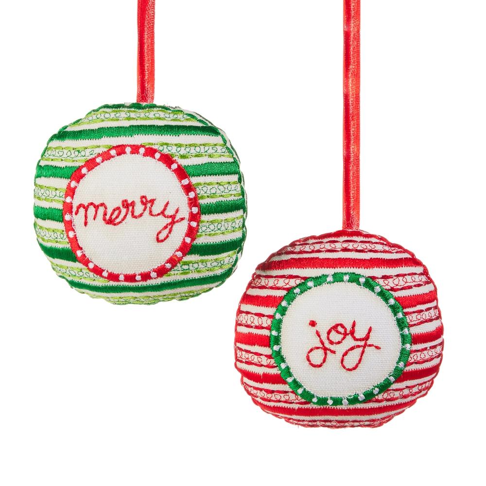 RAZ Imports *SB* 3.5" Holiday Doodle Ornament