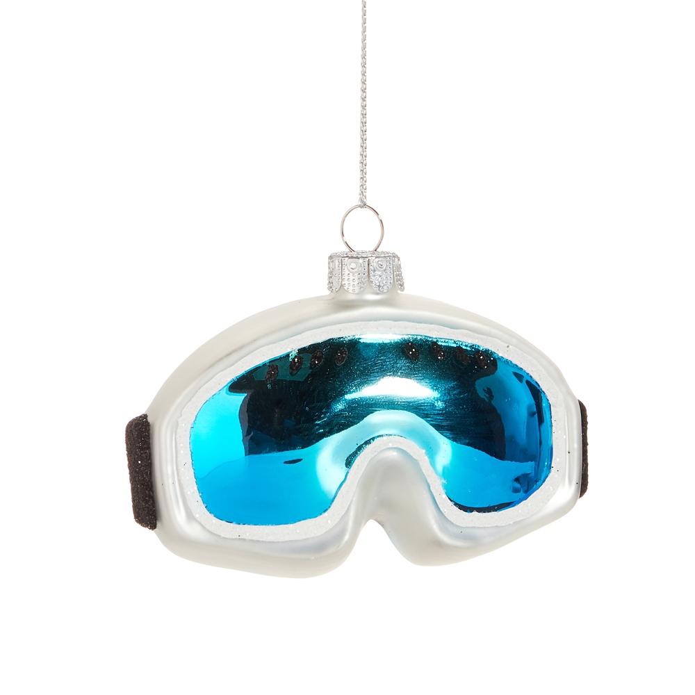 RAZ Imports *SB* 3.5" White Goggle Ornament