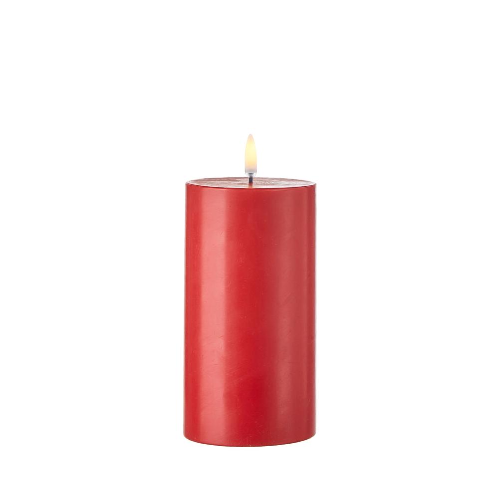 RAZ Imports *SB* 3" x 7" Uyuni Red Pillar Candle