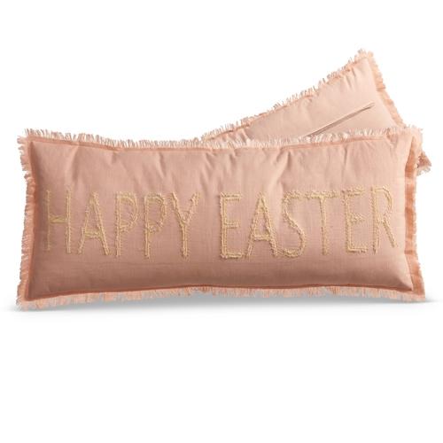 RAZ Imports *SB* 34" Pink Happy Easter Pillow