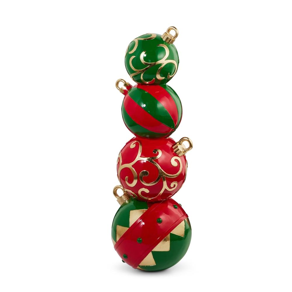 RAZ Imports *SB* 38" Red and Green Stacked Ornaments