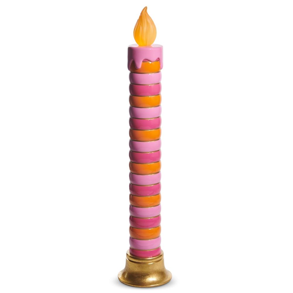 RAZ Imports *SB* 38" Striped Battery Operated Candle