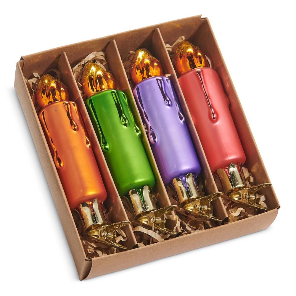 RAZ Imports *SB* 4.5" Box of Clip-On Candle Ornaments