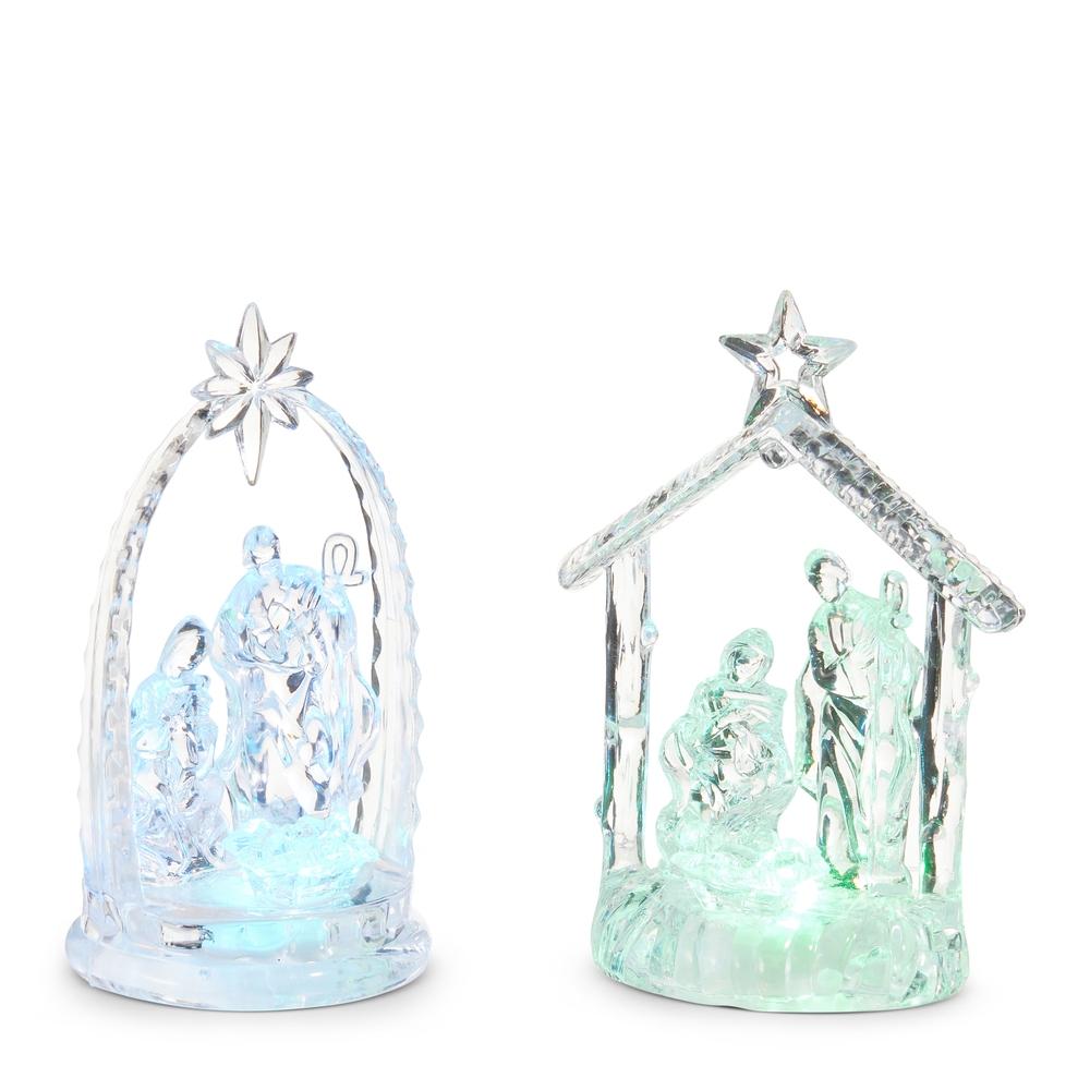 RAZ Imports *SB* 4.5" Lighted Holy Family Ornament