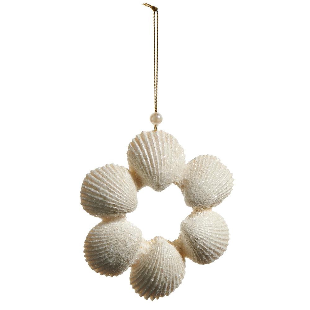 RAZ Imports *SB* 4.5" Shell Wreath Ornament