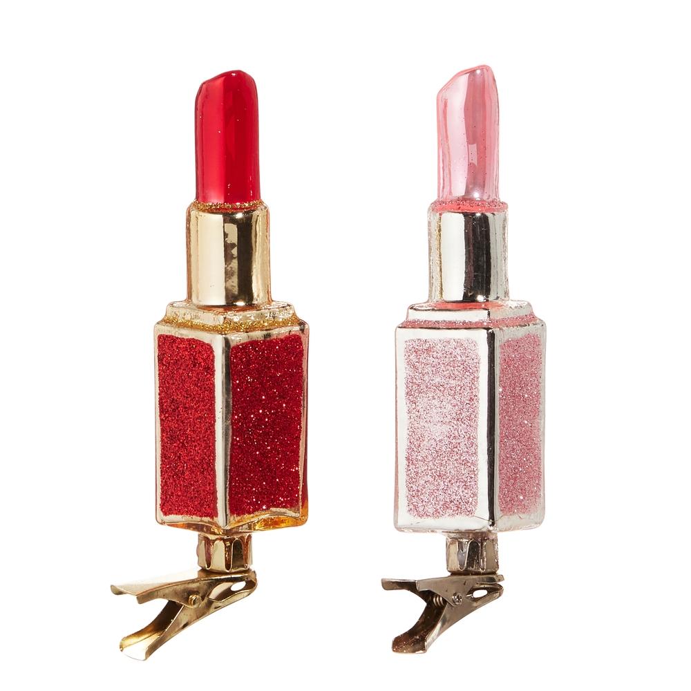 RAZ Imports *SB* 4.75" Lipstick Clip-On Ornament