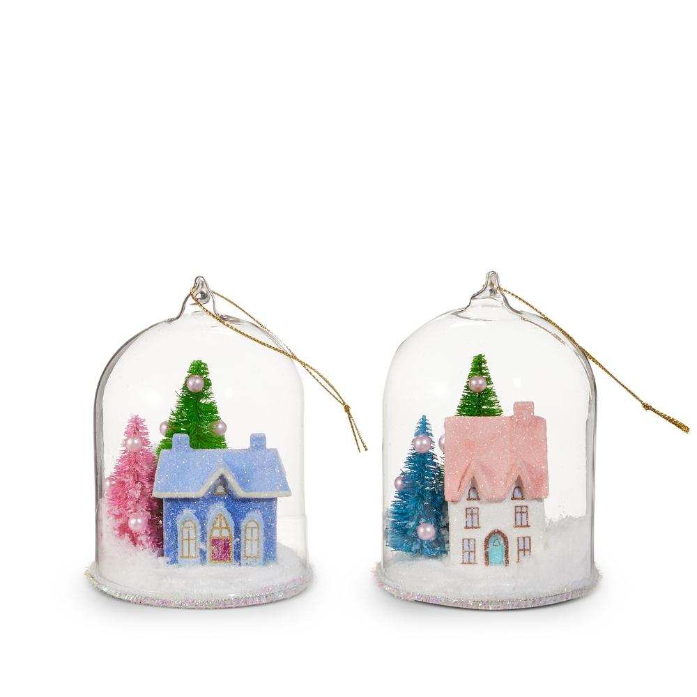 RAZ Imports *SB* 4" Jolly House Cloche Ornament