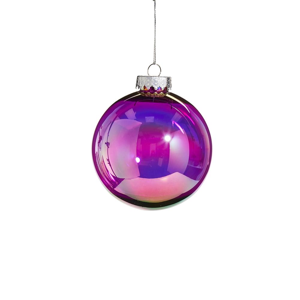 RAZ Imports *SB* 4" Purple Seamless Iridescent Ball