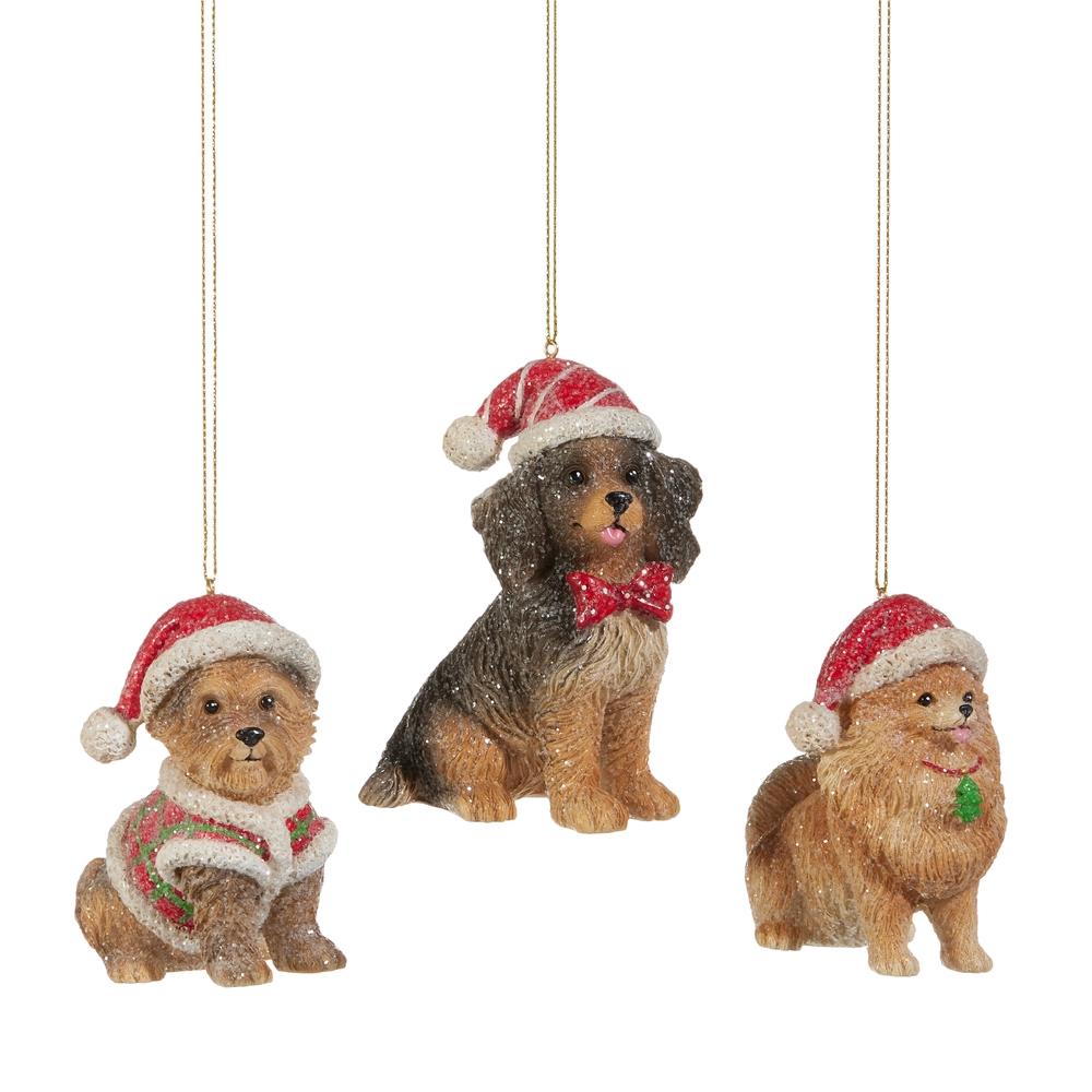 RAZ Imports *SB* 4" Santa's Best Friend Ornament