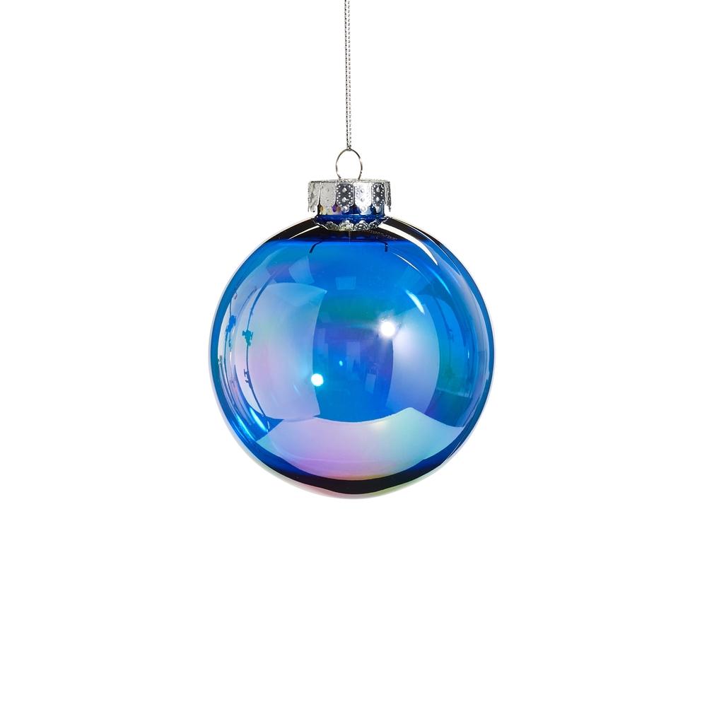 RAZ Imports *SB* 4" Sapphire Seamless Iridescent Ball