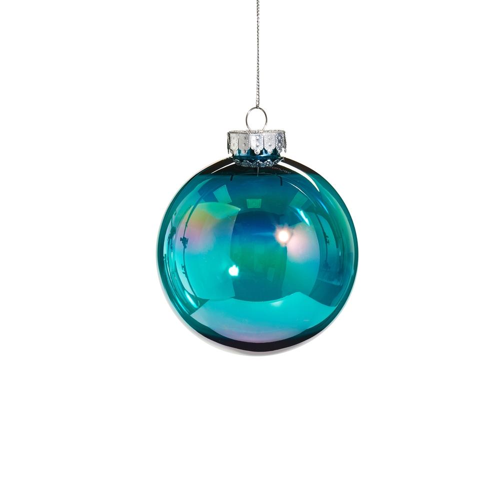 RAZ Imports *SB* 4" Teal Seamless Iridescent Ball