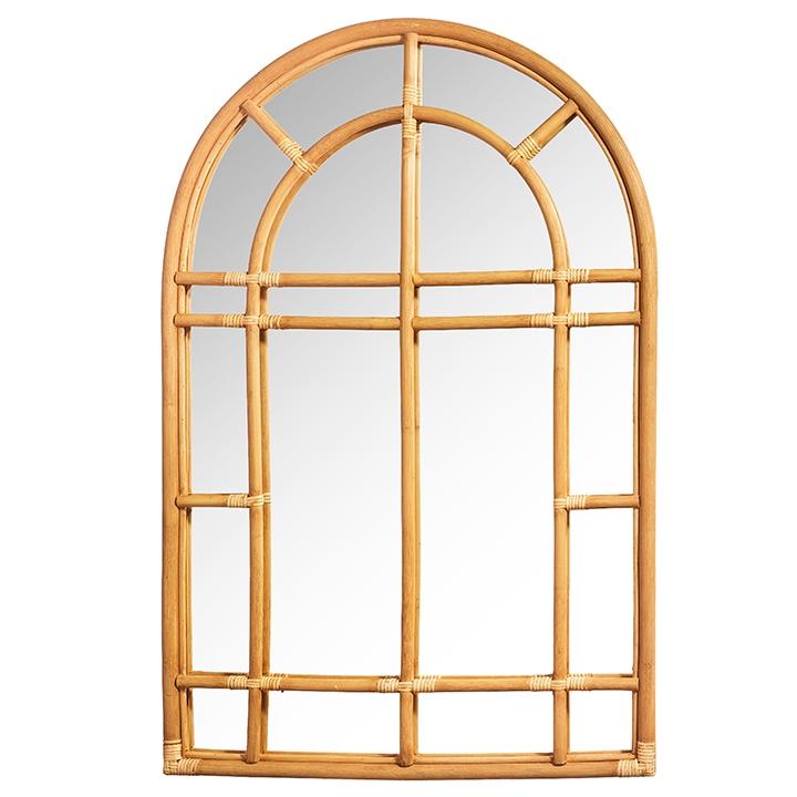 RAZ Imports *SB* 46" Rattan Arched Mirror
