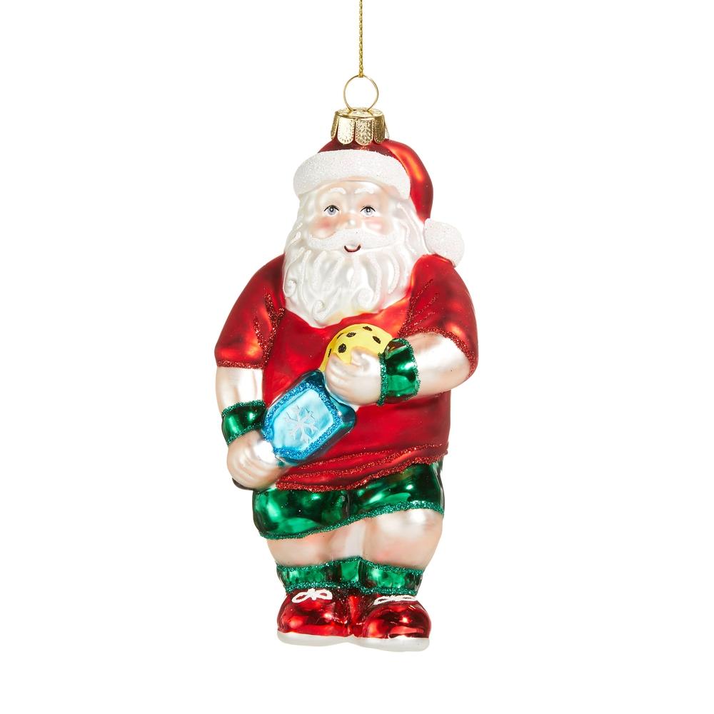 RAZ Imports *SB* 5.25" Santa Pickleballer Ornament