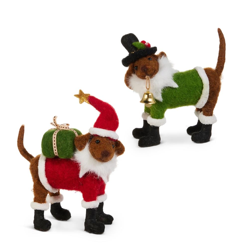 RAZ Imports *SB* 5.5" Christmas Dog Ornament