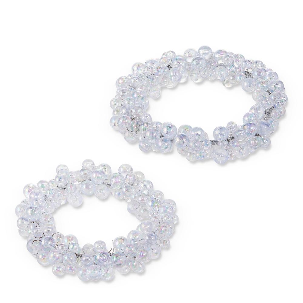 RAZ Imports *SB* 5.5" Iridescent Bead Candle Ring