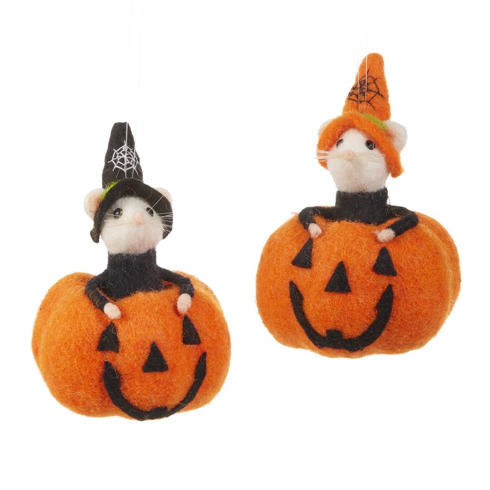 RAZ Imports *SB* 5.5" Pumpkin Mouse