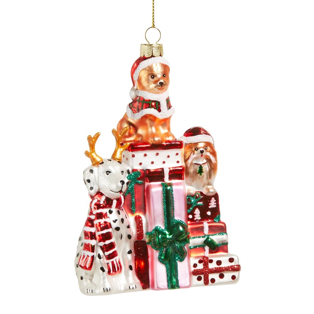 RAZ Imports *SB* 5.5" Santa Paws and Presents