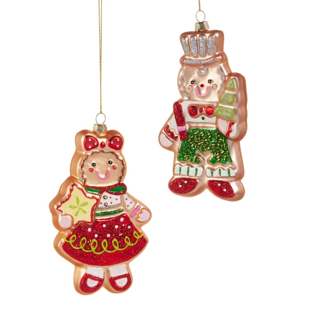 RAZ Imports *SB* 5.75" Happy Gingerbread Ornament