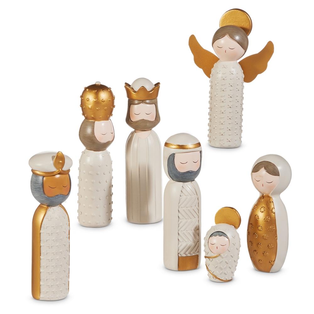RAZ Imports *SB* 5.75" Peg Figurine Nativity