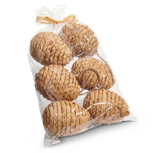RAZ Imports *SB* 5" Bag of Natural Basketweave Eggs