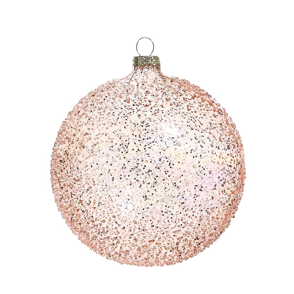 RAZ Imports *SB* 5" Coral Textured Ball Ornament