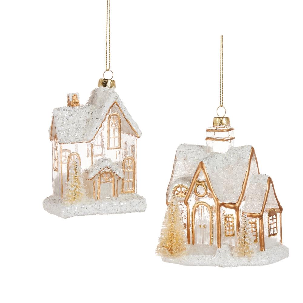 RAZ Imports *SB* 5" Gingerbread House Ornament