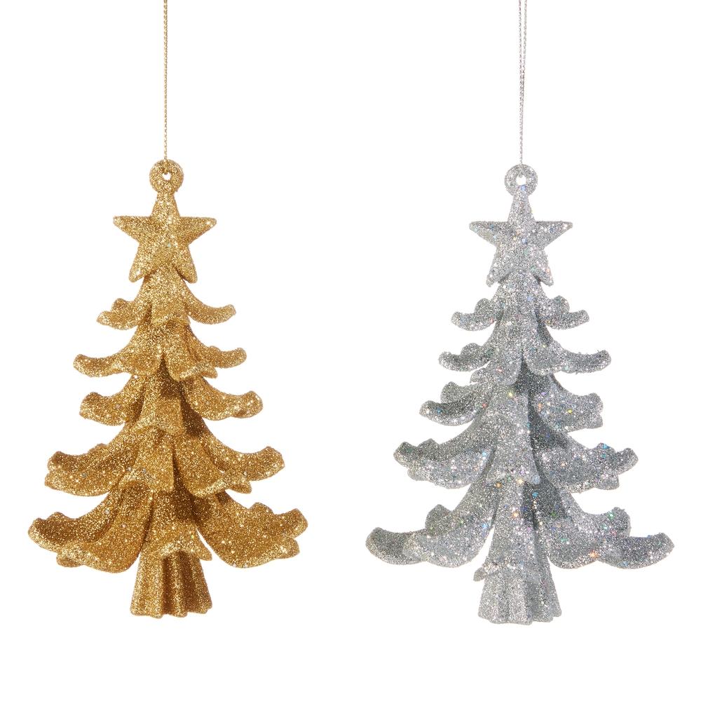 RAZ Imports *SB* 5" Glitter Tree Ornament