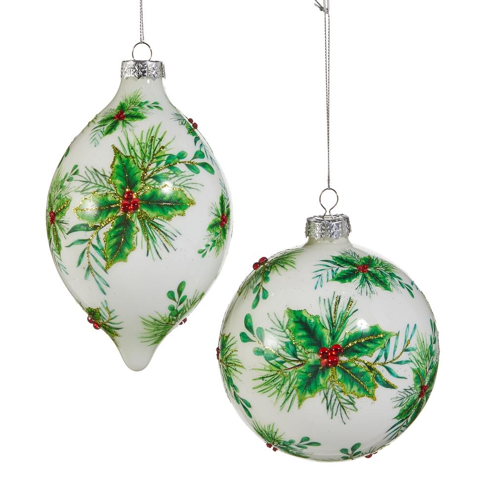 RAZ Imports *SB* 5" Holly Ornament