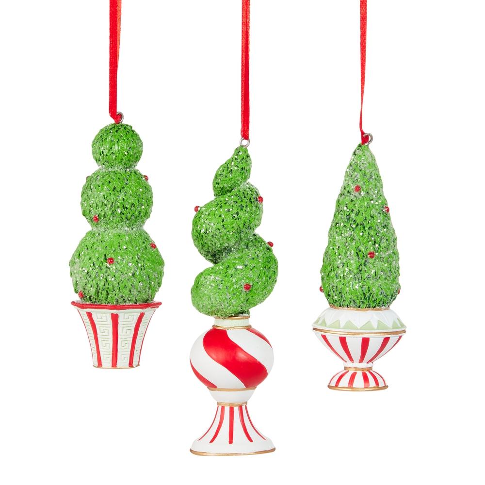 RAZ Imports *SB* 5" Merry Topiary Ornament