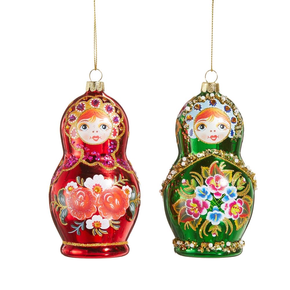 RAZ Imports *SB* 5" Russian Nesting Doll Ornament