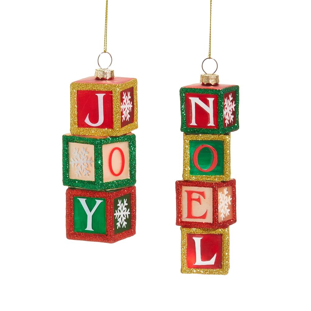 RAZ Imports *SB* 5" Stacking Block Ornament