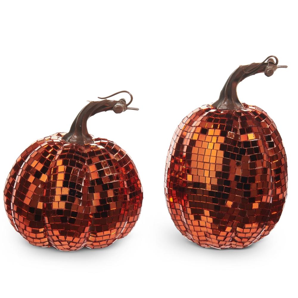 RAZ Imports *SB* 6.25" Orange Disco Pumpkins