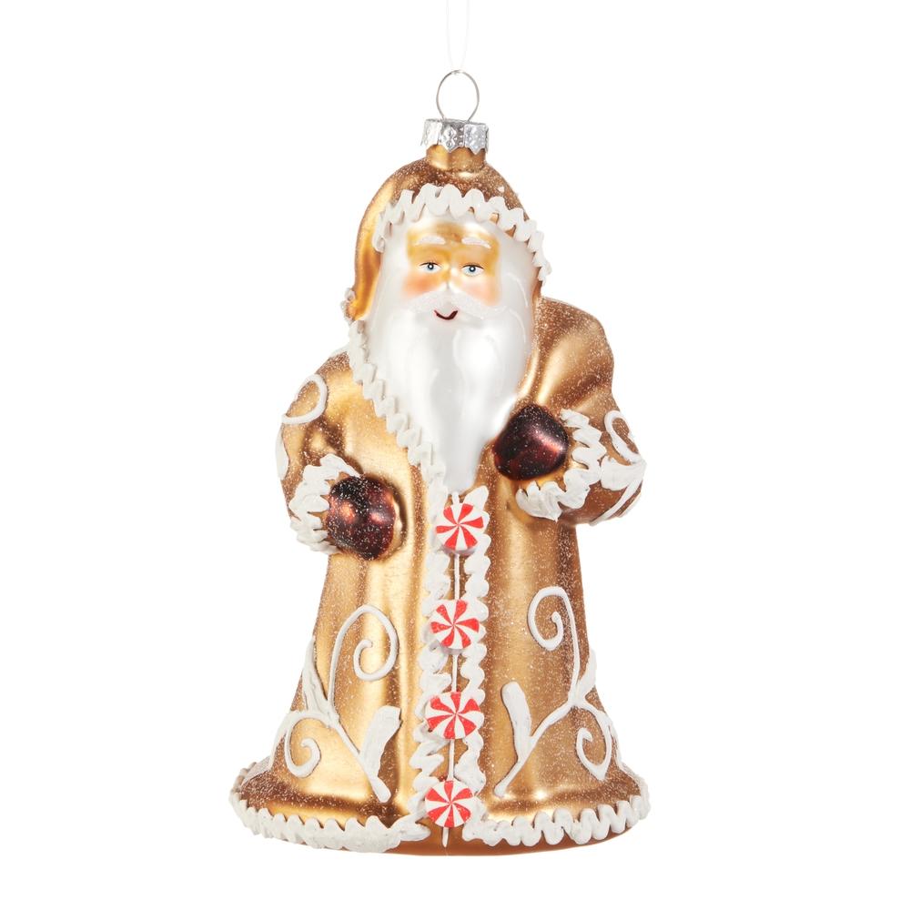 RAZ Imports *SB* 6" Gingerbread Santa Ornament